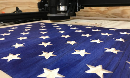 Creating a Stunning American Flag Star Field with CNC Precision