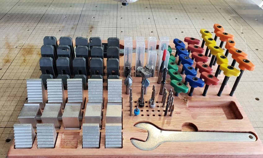 Organize Your Workspace with the Ultimate CNC Clamp and Tool Storage Solution